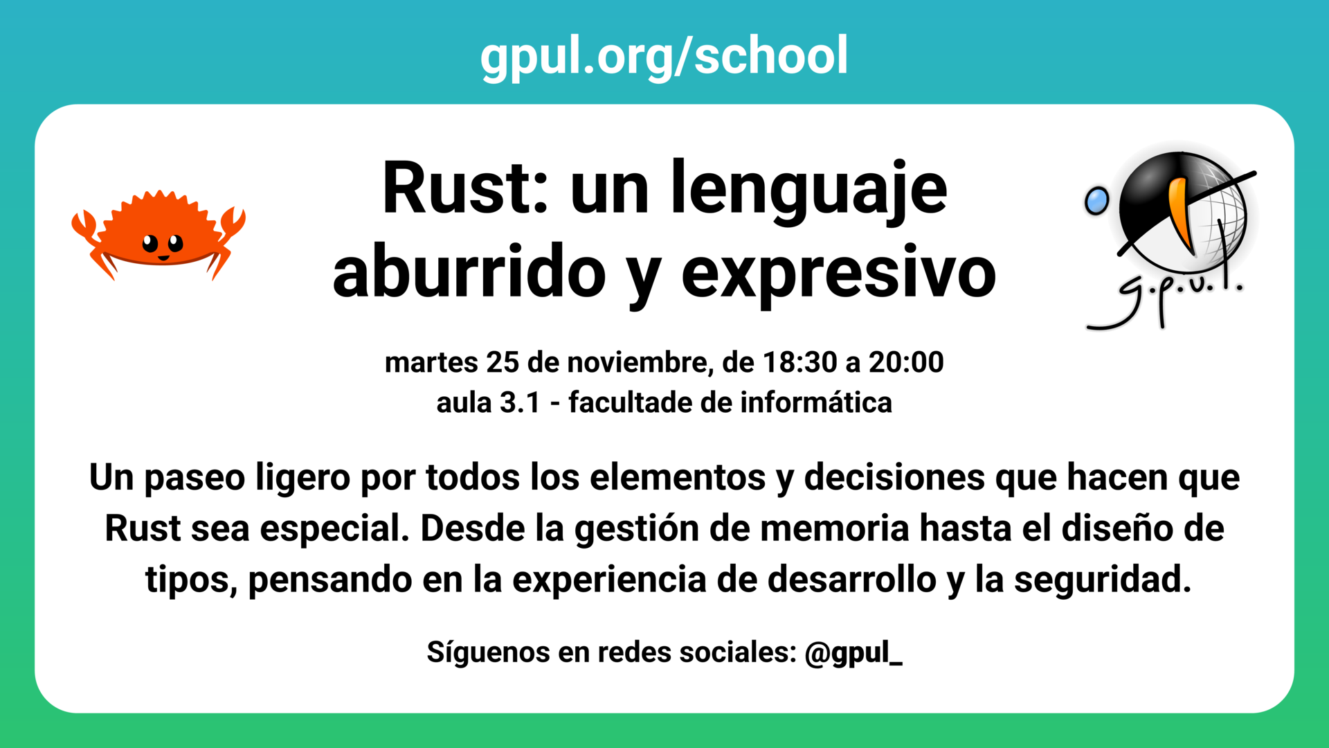 Rust: un lenguaje aburrido y expresivo