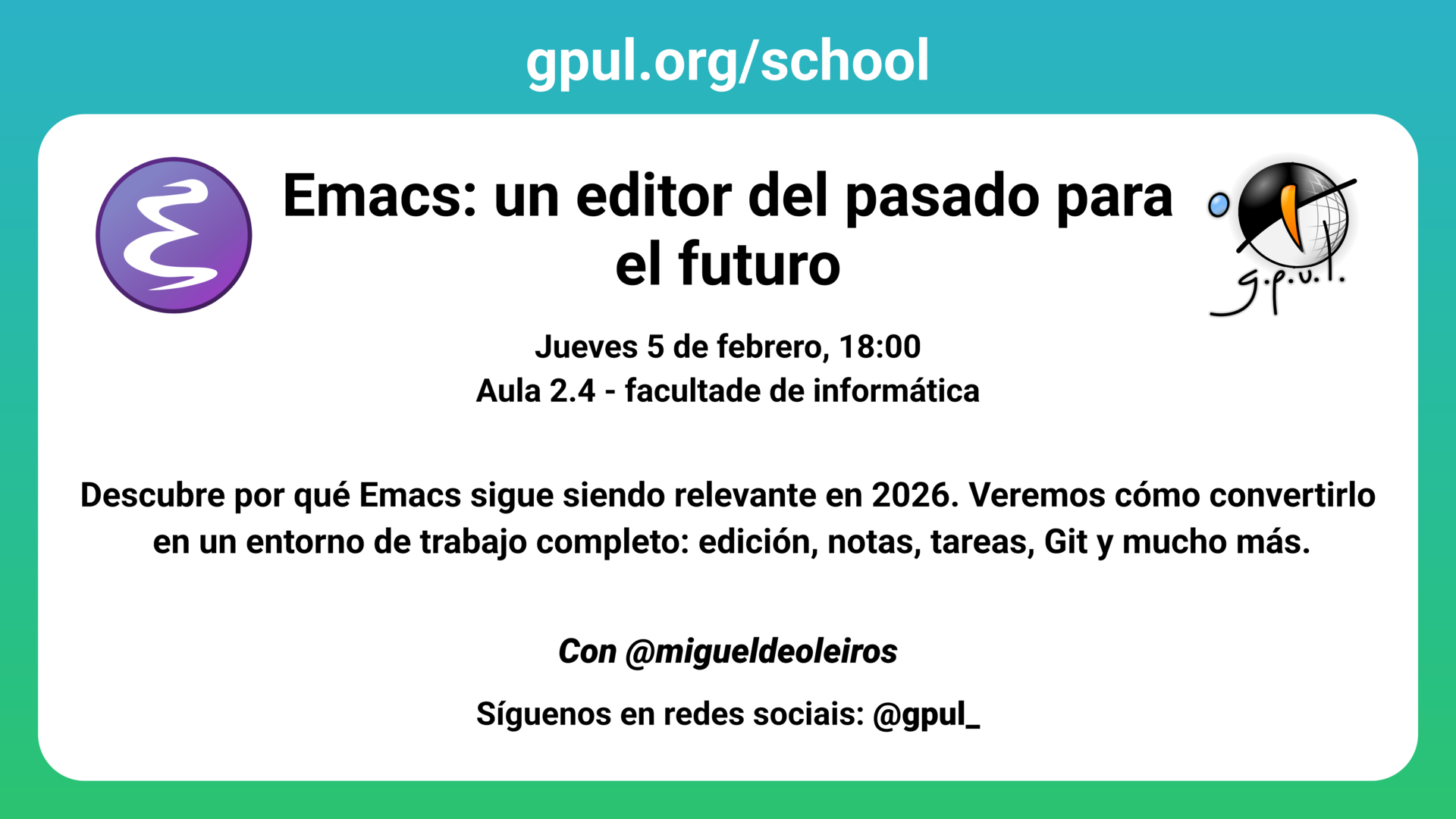 Emacs: un editor del pasado para el futuro